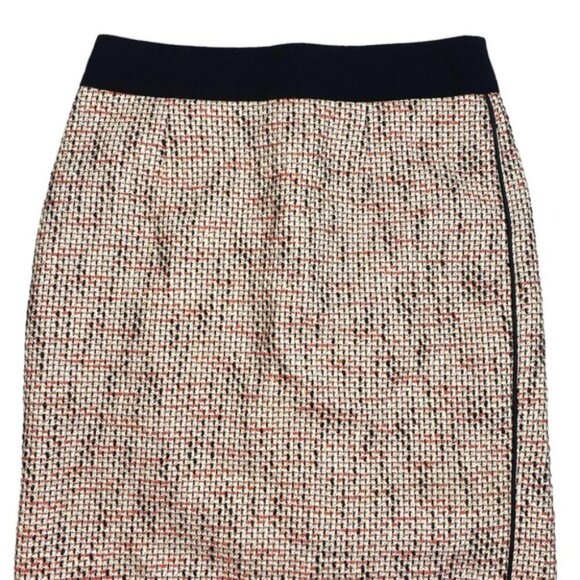 Banana Republic Woven Blood Orange Tweed Pencil Skirt Size 0 Petite - Picture 4 of 6